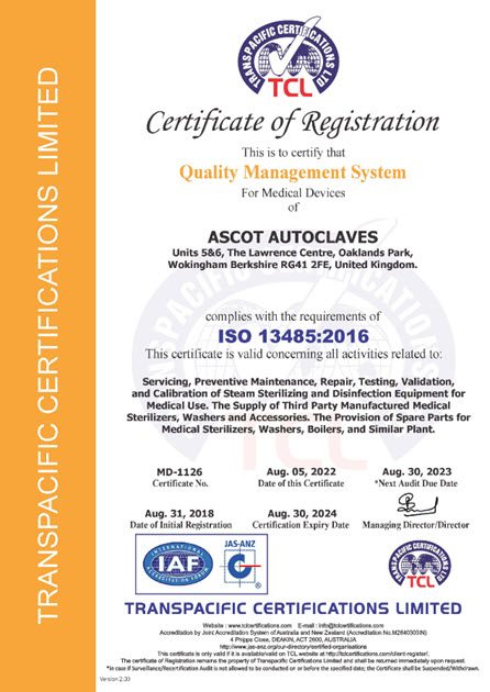 ISO13485 2024 Certificate